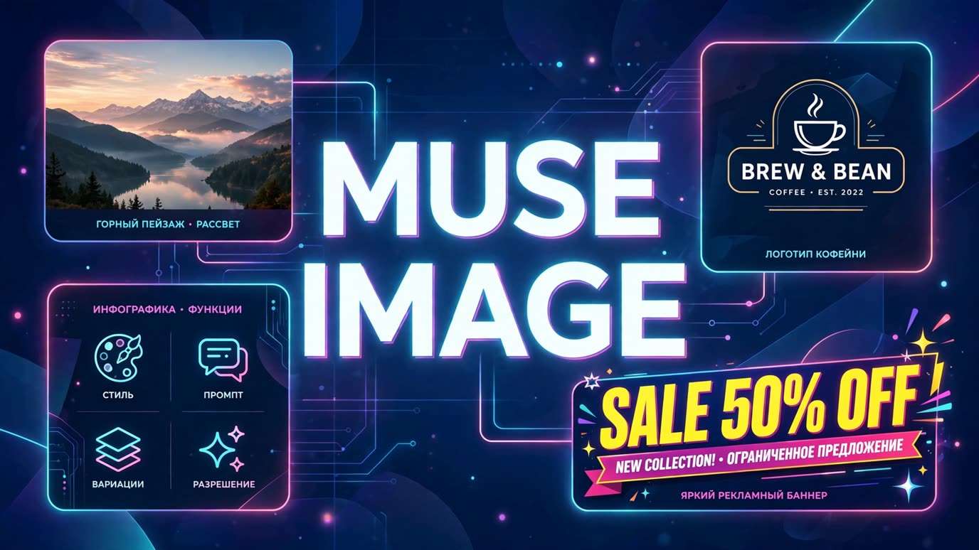 Muse Image &mdash; генератор картинок нейросетью
