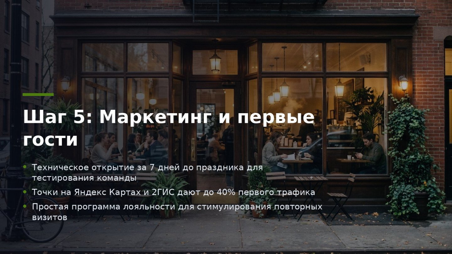 Слайд 5 презентации &laquo;Как открыть кофейню с нуля&raquo;, созданной в Manus