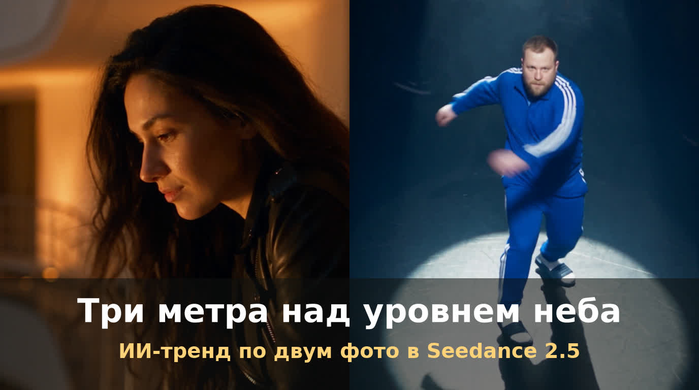 Тренд &laquo;Три метра над уровнем неба&raquo; через ИИ в Seedance 2.5
